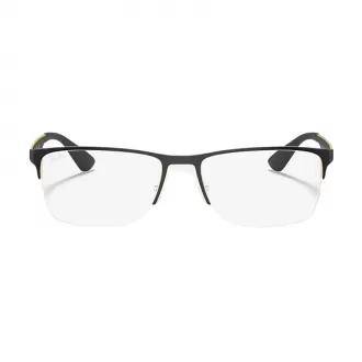 Óculos de Grau Fio de Nylon+Retangular Ray-Ban 0RX6335 2890 56 RGD.MTL Preto+Dourado