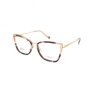 Óculos de Grau Gatinho Ana Hickmann 20 Anos Ah60013-g22 Glam RMD.MTL Vermelho+Dourado - Feminino