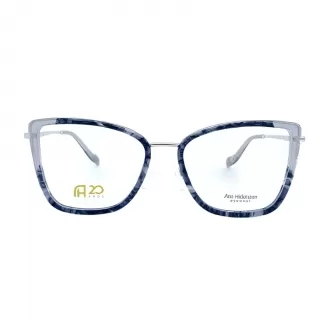 Óculos de Grau Gatinho Ana Hickmann 20 Anos Ah60013-g23 Glam RMD.MTL Azul+Dourado - Feminino