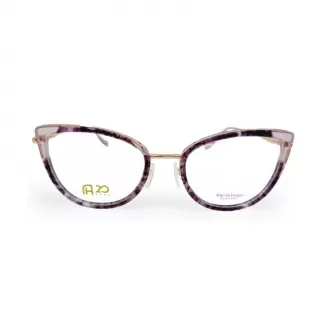 Óculos de Grau Gatinho Ana Hickmann 20 Anos Ah60014-g22 Glam RMD.MTL Violeta+Dourado - Feminino