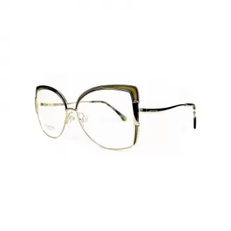 Óculos de Grau Gatinho Ana Hickmann Ah10038-04a RGD.MTL Marrrom+Dourado - Feminino