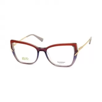 Óculos de Grau Gatinho Ana Hickmann Ah60037-H01 RGD.MTL Azul+Dourado - Feminino