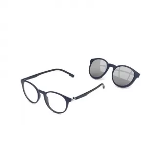 Óculos de Grau Redondo Clipon Mormaii Swap 2 RMD.ACT Azul Fosco