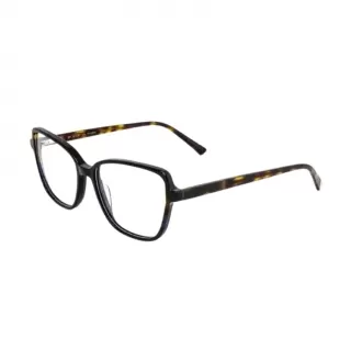 Óculos de Grau Retangular Ana Hickmann Ah60016-A01 RMD.ACT Preto+Tartaruga - Feminino